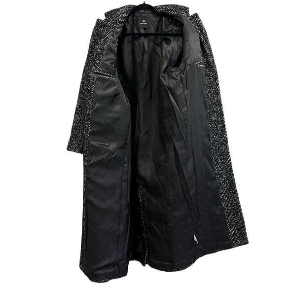 NEW Anine Bing Quinn Coat Black & White Tweed - Picture 5 of 10